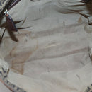 FENDI Zucchino Canvas Tote Bag Brown Gold Auth 139280-10