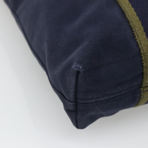 HERMES Fourre Tout Cabas Tote Bag Canvas Navy Auth 139285
