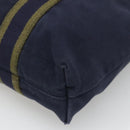 HERMES Fourre Tout Cabas Tote Bag Canvas Navy Auth 139285-15