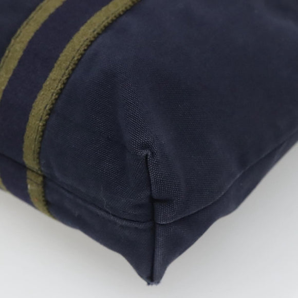 HERMES Fourre Tout Cabas Tote Bag Canvas Navy Auth 139285