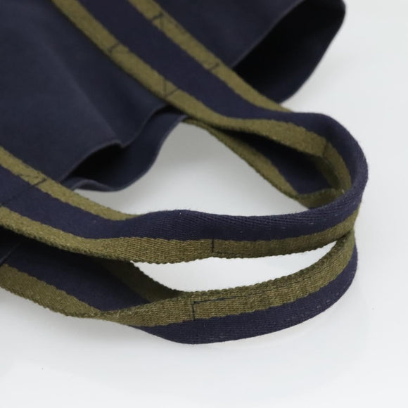 HERMES Fourre Tout Cabas Tote Bag Canvas Navy Auth 139285