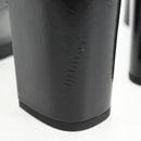 CHANEL Matelasse Heel Sandals Leather Blue CC Auth 139286M-14