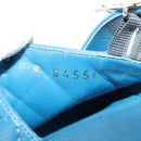 CHANEL Matelasse Heel Sandals Leather Blue CC Auth 139286M-21