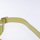 Salvatore Ferragamo Gancini Bag Patent leather Yellow Silver Auth 139287-14