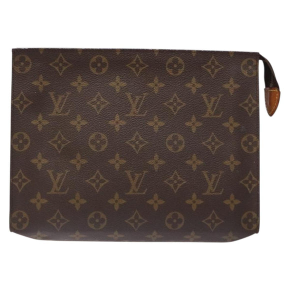 LOUIS VUITTON Monogram Poche Toilette 26 Pouch M47542 LV Auth 139292