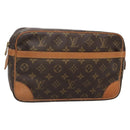 LOUIS VUITTON Monogram Compiegne 28 Clutch Bag M51845 LV Auth 139295-1
