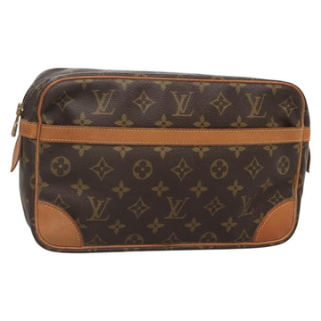 LOUIS VUITTON Monogram Compiegne 28 Clutch Bag M51845 LV Auth 139295