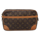 LOUIS VUITTON Monogram Compiegne 28 Clutch Bag M51845 LV Auth 139295-13