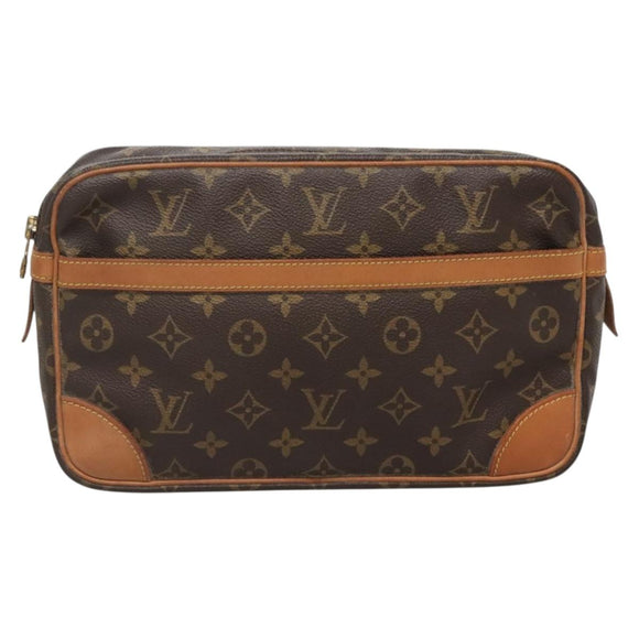LOUIS VUITTON Monogram Compiegne 28 Clutch Bag M51845 LV Auth 139295