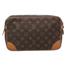 LOUIS VUITTON Monogram Compiegne 28 Clutch Bag M51845 LV Auth 139295-2