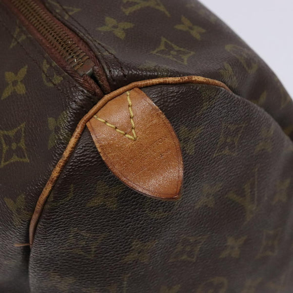 LOUIS VUITTON Monogram Speedy 35 Hand Bag M41524 LV Auth 139298