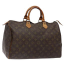 LOUIS VUITTON Monogram Speedy 35 Hand Bag M41524 LV Auth 139298-1