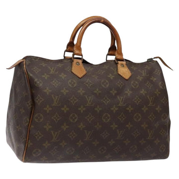 LOUIS VUITTON Monogram Speedy 35 Hand Bag M41524 LV Auth 139298