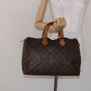 LOUIS VUITTON Monogram Speedy 35 Hand Bag M41524 LV Auth 139298-23