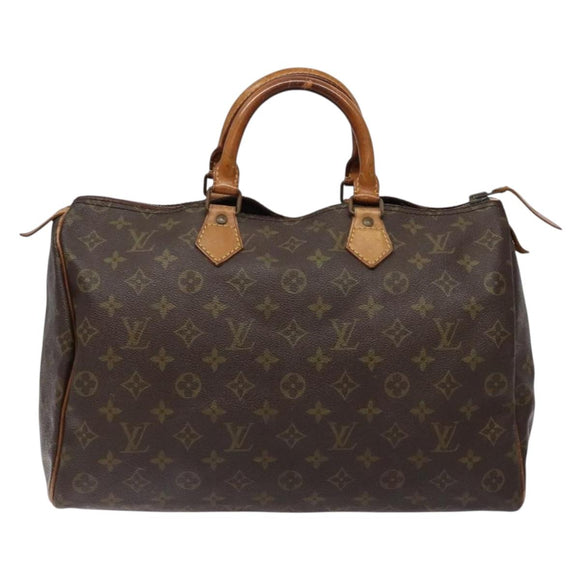 LOUIS VUITTON Monogram Speedy 35 Hand Bag M41524 LV Auth 139298