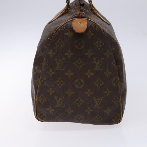 LOUIS VUITTON Monogram Speedy 35 Hand Bag M41524 LV Auth 139298