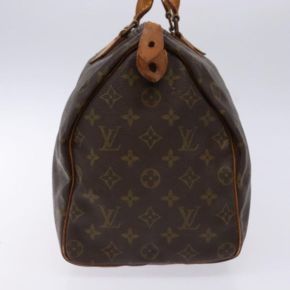 LOUIS VUITTON Monogram Speedy 35 Hand Bag M41524 LV Auth 139298