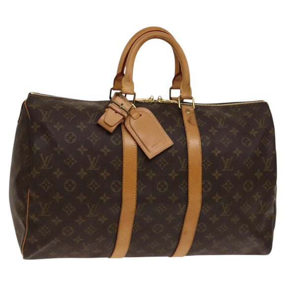 LOUIS VUITTON Monogram Keepall 45 Boston Bag M41428 LV Auth 139301