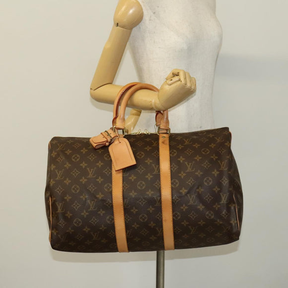 LOUIS VUITTON Monogram Keepall 45 Boston Bag M41428 LV Auth 139301