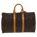 LOUIS VUITTON Monogram Keepall 45 Boston Bag M41428 LV Auth 139301-3