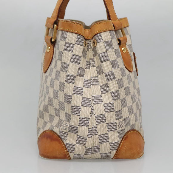 LOUIS VUITTON Damier Azur Hampstead PM Tote Bag N51207 LV Auth 139302