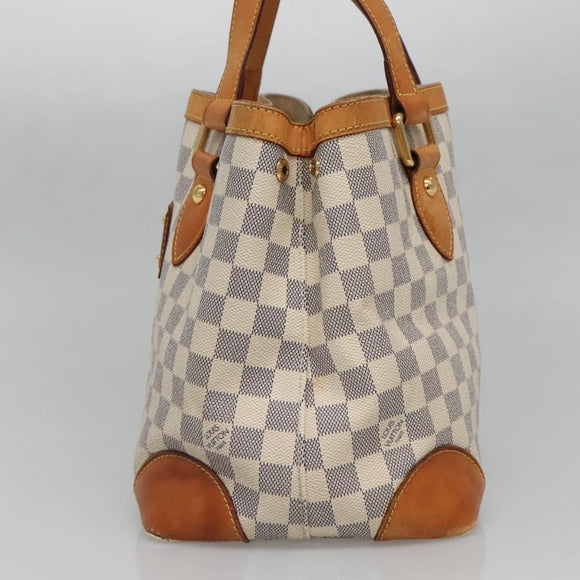 LOUIS VUITTON Damier Azur Hampstead PM Tote Bag N51207 LV Auth 139302