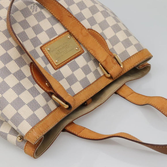 LOUIS VUITTON Damier Azur Hampstead PM Tote Bag N51207 LV Auth 139302