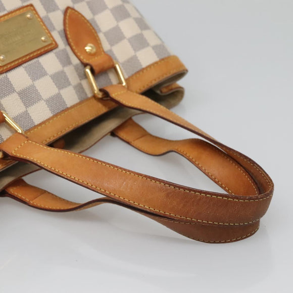 LOUIS VUITTON Damier Azur Hampstead PM Tote Bag N51207 LV Auth 139302