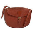 LOUIS VUITTON Epi Jeune FilleMM Shoulder Bag Brown M52153 LV Auth 139321-1