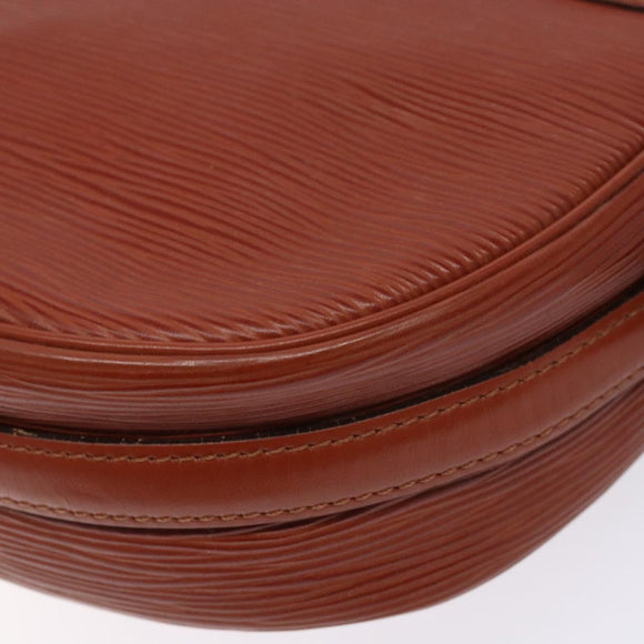 LOUIS VUITTON Epi Jeune FilleMM Shoulder Bag Brown M52153 LV Auth 139321