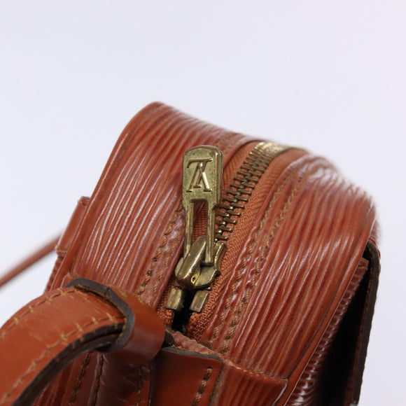 LOUIS VUITTON Epi Jeune FilleMM Shoulder Bag Brown M52153 LV Auth 139321