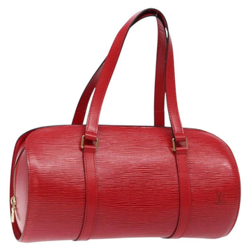 LOUIS VUITTON Epi Soufflot Hand Bag Red M52227 LV Auth 139322