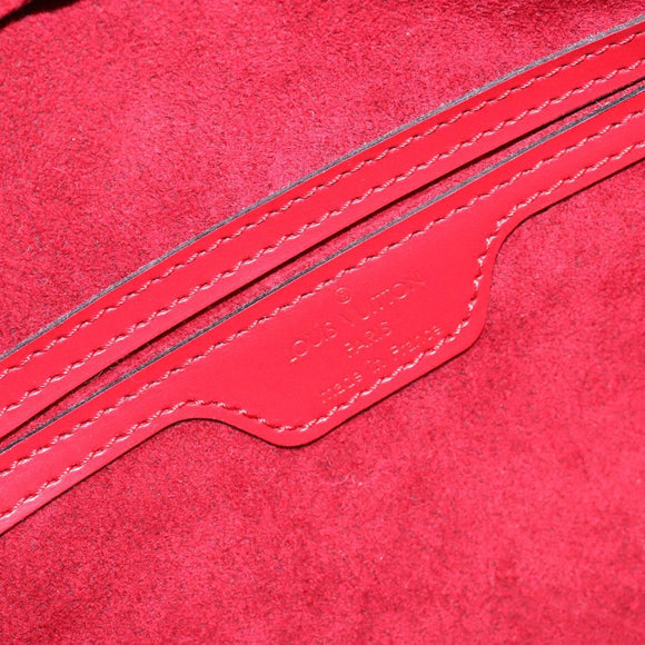 LOUIS VUITTON Epi Soufflot Hand Bag Red M52227 LV Auth 139322