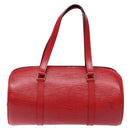 LOUIS VUITTON Epi Soufflot Hand Bag Red M52227 LV Auth 139322-13