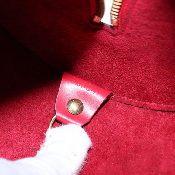 LOUIS VUITTON Epi Soufflot Hand Bag Red M52227 LV Auth 139322