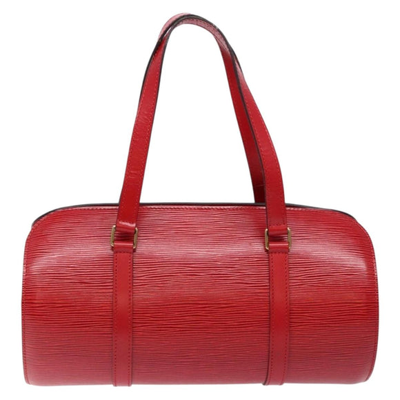 LOUIS VUITTON Epi Soufflot Hand Bag Red M52227 LV Auth 139322