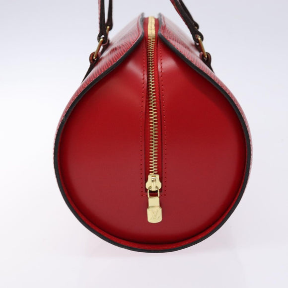 LOUIS VUITTON Epi Soufflot Hand Bag Red M52227 LV Auth 139322