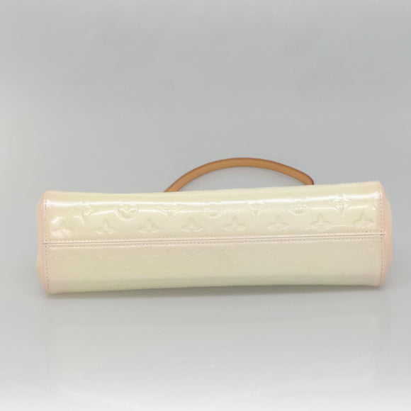 LOUIS VUITTON Monogram Vernis Roxbury Drive Hand Bag Perle M91374 Auth 139325