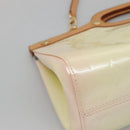 LOUIS VUITTON Monogram Vernis Roxbury Drive Hand Bag Perle M91374 Auth 139325-15