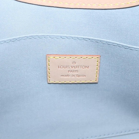 LOUIS VUITTON Monogram Vernis Roxbury Drive Hand Bag Perle M91374 Auth 139325