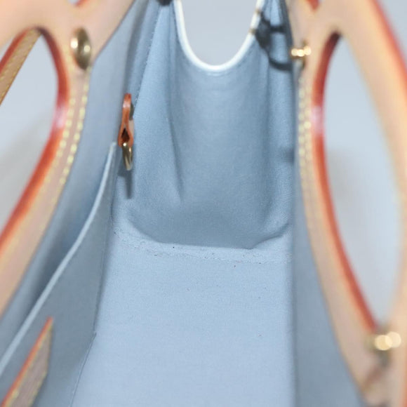 LOUIS VUITTON Monogram Vernis Roxbury Drive Hand Bag Perle M91374 Auth 139325