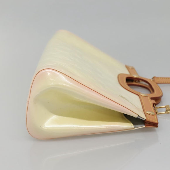 LOUIS VUITTON Monogram Vernis Roxbury Drive Hand Bag Perle M91374 Auth 139325