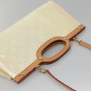 LOUIS VUITTON Monogram Vernis Roxbury Drive Hand Bag Perle M91374 Auth 139325-6