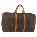 LOUIS VUITTON Monogram Keepall 50 Boston Bag M41426 LV Auth 139333-1