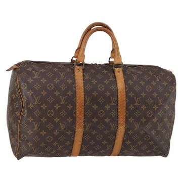 LOUIS VUITTON Monogram Keepall 50 Boston Bag M41426 LV Auth 139333