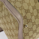 GUCCI GG Canvas Sherry Line Hand Bag 2way Beige Gold 247205 Auth 139336-17