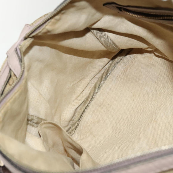 GUCCI GG Canvas Sherry Line Hand Bag 2way Beige Gold 247205 Auth 139336