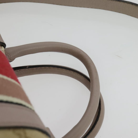 GUCCI GG Canvas Sherry Line Hand Bag 2way Beige Gold 247205 Auth 139336