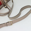 GUCCI GG Canvas Sherry Line Hand Bag 2way Beige Gold 247205 Auth 139336-8