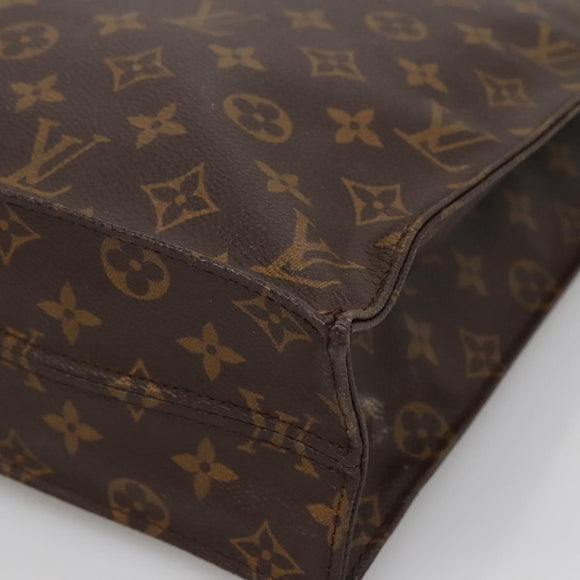 LOUIS VUITTON Monogram Sac Plat Hand Bag M51140 LV Auth 139344